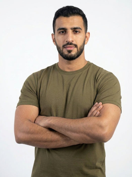 Muscle Fit Essential T-Shirt Herbal Green