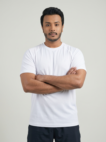 Muscle Fit Essential T-Shirt White