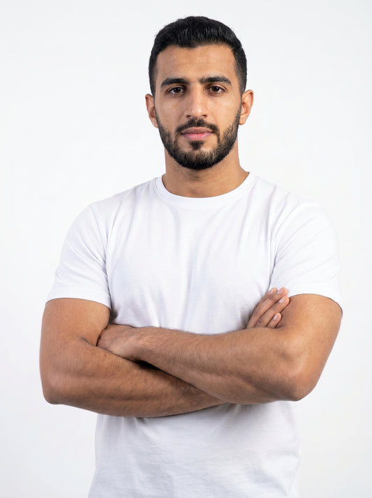 Muscle Fit Essential T-Shirt White
