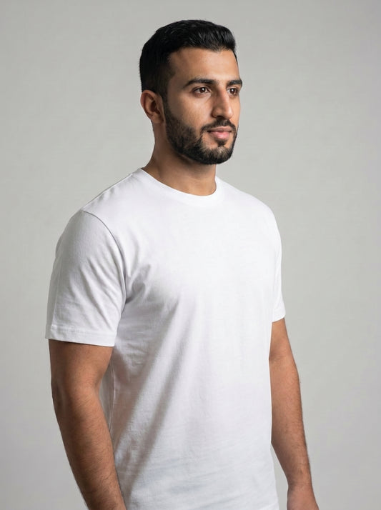 Muscle Fit Essential T-Shirt White