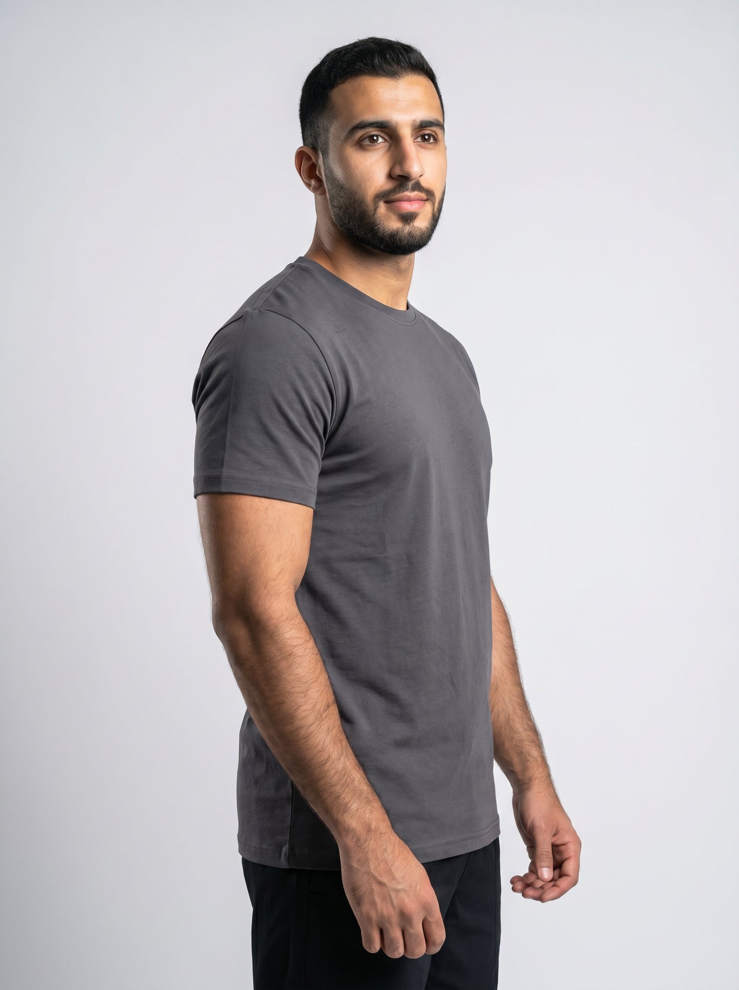 Muscle Fit Essential T-Shirt Dark Grey